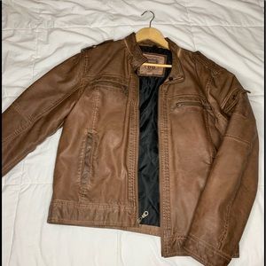 Faux leather jacket